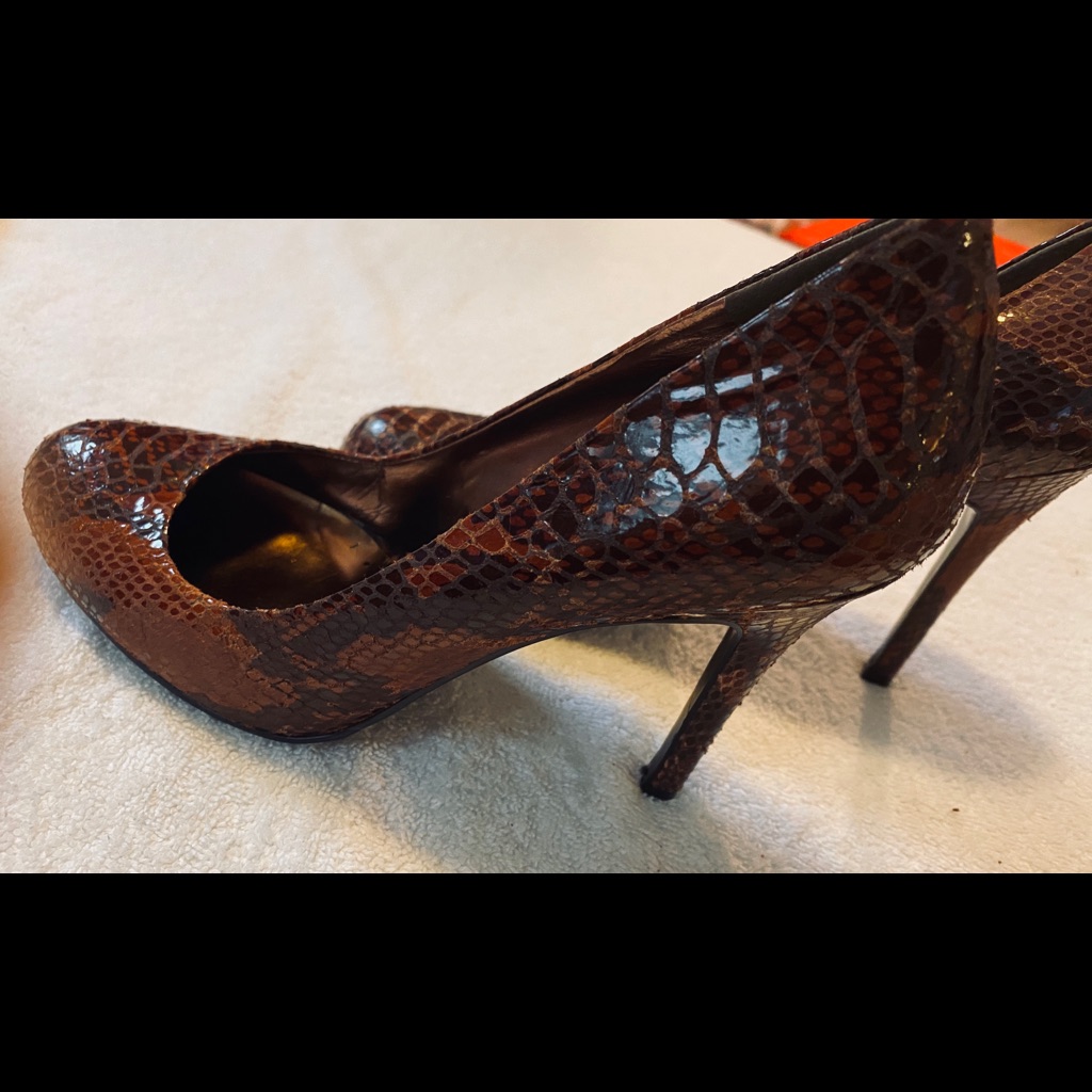 Brand New  Quality Snakeskin Leather Bcbg Paris  Box 52